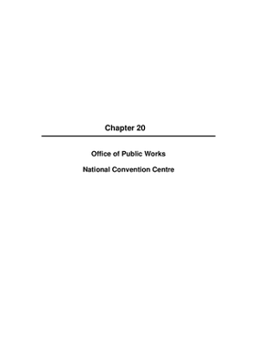 2009 Annual Report, Chapter 20 Office of Public Works National Convention Centre thumbnail