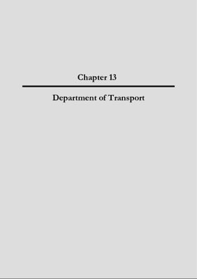 2004 Annual Report, Chapter 13 Department of Transport thumbnail