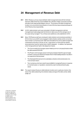 2012 Annual Report, Chapter 24: Management of Revenue Debt thumbnail