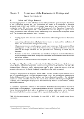 2002 Annual Report, Chapter 06 Department of the Environment, Heritage and Local Government thumbnail