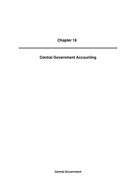 2010 Annual Report, Chapter 18 Central Government Accounting thumbnail