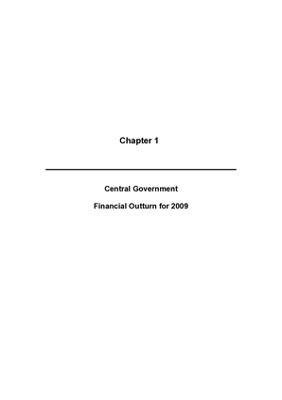 2009 Annual Report, Chapter 01 Financial Outturn for 2009 thumbnail