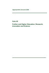 Vote 45 Further and Higher Education, Research, Innovation and Science thumbnail
