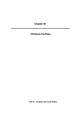 2010 Annual Report, Chapter 49 Childcare Facilities thumbnail