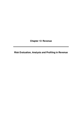 2008 Annual Report, Chapter 13 Revenue Risk Evaluation, Analysis and Profiling in Revenue thumbnail