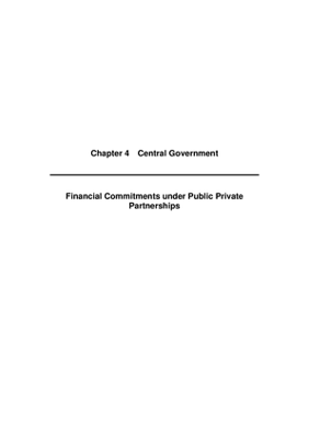2008 Annual Report, Chapter 04 Central Government Financial Commitments under PPPs thumbnail