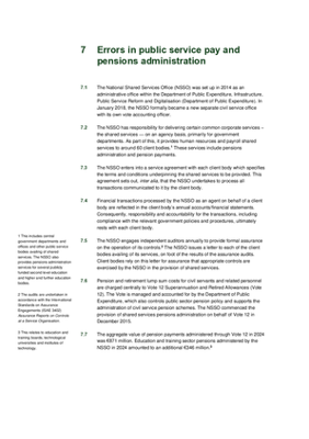7. Errors in public service pay and pensions administration thumbnail