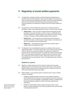 2017 Annual Report, Chapter 11: Regularity of social welfare payments thumbnail