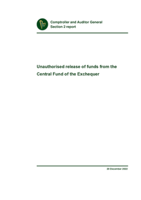 Report 115 Unauthorised release of funds from the Central Fund of the Exchequer thumbnail