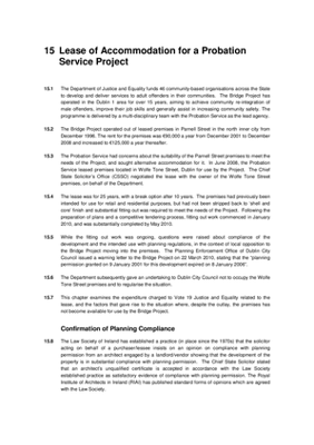 2011 Annual Report, Chapter 15: Lease of Accomodation for a Probation Service Project thumbnail