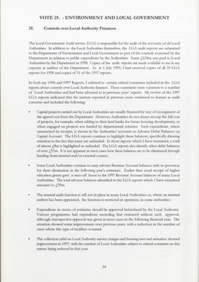 1998 Annual Report, Chapter 08 Environment and Local Government thumbnail