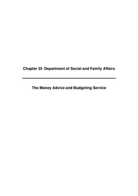 2008 Annual Report, Chapter 35 Department of Social and Family Affairs Money and Budgeting thumbnail