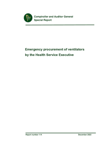 Tuarascáil Speisialta 114 Feidhmeannacht na Seirbhíse Sláinte do Sholáthar Éigeandála Aerálaithe thumbnail