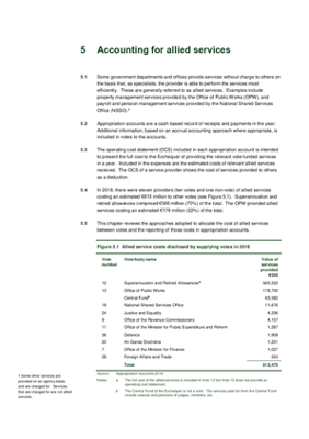 2018 Annual Report, Chapter 5 Accounting for allied services thumbnail