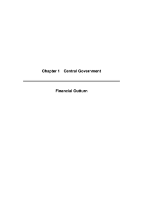 2008 Annual Report, Chapter 01 Central Government Financial Outturn thumbnail
