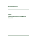 Vote 29 Communications, Energy and Natural Resources thumbnail