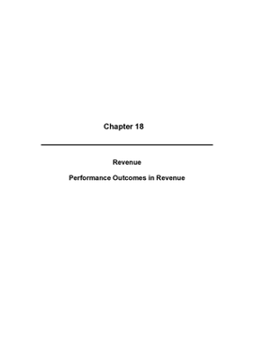 2009 Annual Report, Chapter 18 Revenue Performance Outcomes in Revenue thumbnail
