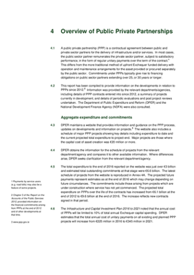 2016 Annual Report, Chapter 4: Overview of Public Private Partnerships thumbnail