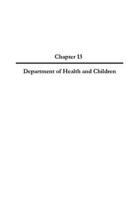 2005 Annual Report, Chapter 13 Department of Health and Children thumbnail