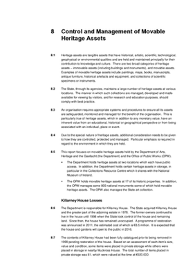 2014 Annual Report, Chapter 8: Control and Management of Movable Heritage Assets thumbnail