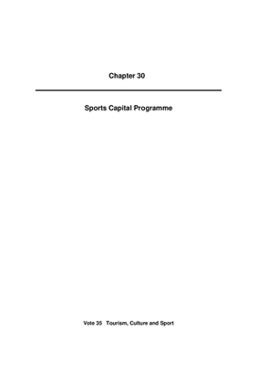 2010 Annual Report, Chapter 30 Sports Capital Programme thumbnail