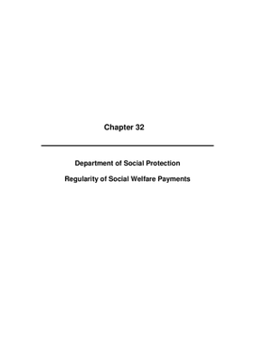 2009 Annual Report, Chapter 32 Department of Social Protection Regularity of SWP thumbnail