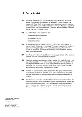 2013 Annual Report, Chapter 12: Farm Assist thumbnail