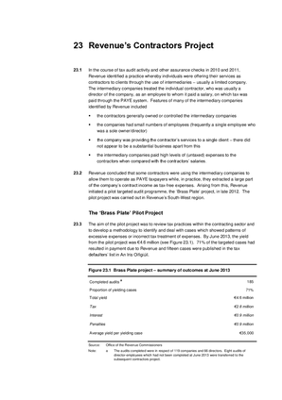 2014 Annual Report, Chapter 23: Revenue's Contractors Project thumbnail