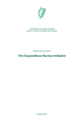 Special Report 39 The Expenditure Review Initiative thumbnail