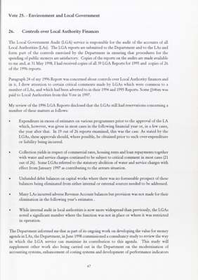 1997 Annual Report, Chapter 08 Environment and Local Government thumbnail
