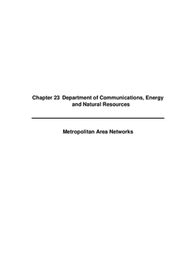 2008 Annual Report, Chapter 23 Department of Comms, Energy and Natural Resources MAN thumbnail