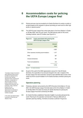 8. Accommodation cost for policing the UEFA Europa League final thumbnail