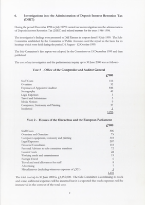 1999 Annual Report, Chapter 02 Investigations into the Administration of DIRT thumbnail