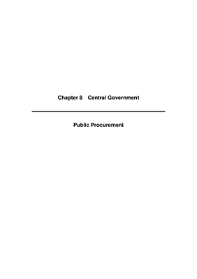 2008 Annual Report, Chapter 08 Central Government Public Procurement thumbnail